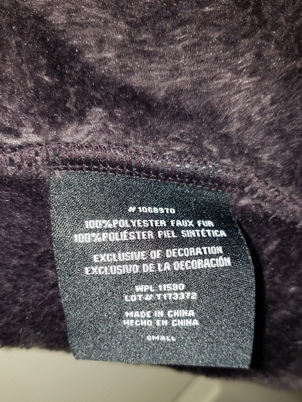 💘🖤💘 PURPLE 32 DEGREES HEAT PLUSH ZIP SOFT COZY VELOUR EGGPLANT JACKET NEW - Picture 13 of 14